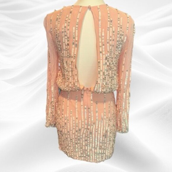 Lovers + Friends Poppy Mini Dress Pink Blush - Size Small (In New Condition) - Picture 4 of 8